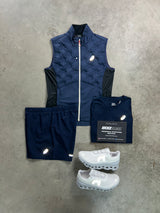 Asics 3 Piece Midnight Navy Gilet Mens Set