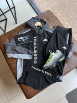 Trailberg Triathlon Black Grey Reflective Tracksuit