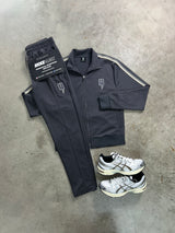 YELIR World Charcoal Grey Stripe Tracksuit