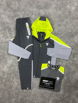 Griid 3 Piece Reflect Neon Grey Tracksuit