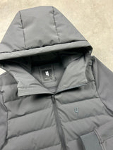 Yelir World Quilted Grey Panel Jacket