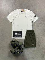 Asics Icon Core Cream Khaki Mens Set