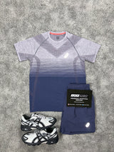 Asics seamless midnight Purple mens set