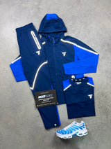 Griid Reflect Navy Royal Blue 3 Piece Tracksuit