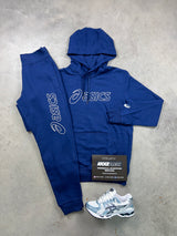 Asics Club Navy Hoodie Tracksuit