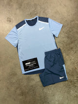 Nike Miler Obsidian Aluminium Blue Mens Set