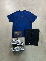 Asics Seamless Midnight Navy Black Mens Set