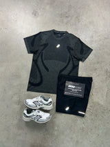 Asics seamless Dark Grey Black Mens Set