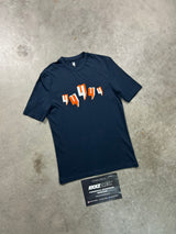 YELIR World Navy Orange Y Tee Shirt