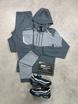 Monterrain Orbit Woven Grey Turquoise Tracksuit