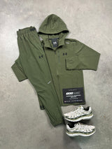 Under Amrour Woven Khaki Green Tracksuit
