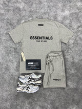 Essentials Fear Of God Dark Oat meal Mens Set