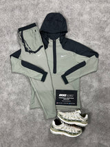 Nike Performance Half Zip Light Khaki Green Tracksuit