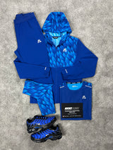 Montirex 3 Piece Windrunner Grid Royal Blue Tracksuit
