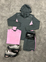 Monterrain 3 Piece Windrunner Woven Pink Foam Mens Set
