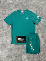 Asics Icon Teal Green Mens Set