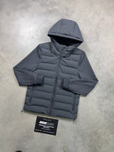 Yelir World Quilted Grey Panel Jacket
