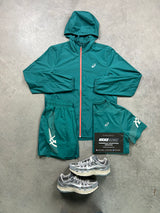 Asics Icon Lake Green Windrunner Men’s Set