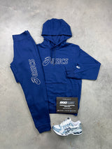 Asics Club Navy Hoodie Tracksuit