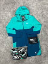 Montirex Windrunner Woven Navy Turquoise Mens Set