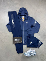 Asics Icon Cream Navy Windrunner 3 Piece Tracksuit