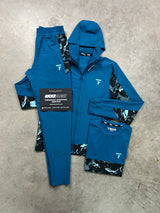 Griid Woven Teal Camo 3 Piece Tracksuit