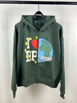 Broken Planet Khaki Green Hoodie