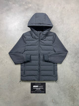 Yelir World Quilted Grey Panel Jacket