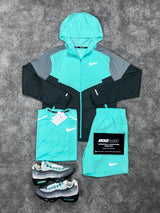 Nike 3 Piece Windrunner Hyper Turquoise Mens Set