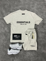 Essentials Fear Of God Light Oat Meal Mens Set