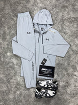 Under Armour Woven Light Grey Tracksuit