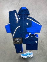 Griid Reflect Navy Royal Blue 3 Piece Tracksuit