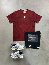 Asics Seamless Burgundy Dark Red Mens Set