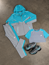 Fresh Core 3 Piece Grey Aqua Fade Tracksuit