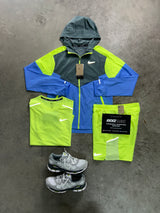 Nike 3 Piece Windrunner Uni Blue Neon Cool Grey Mens Set