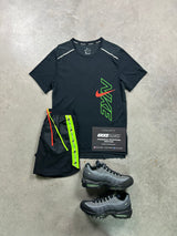 Nike Miler Rare Neon Black Mens Set