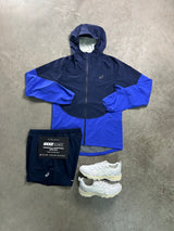 Asics Shell Midnight Cobalt Blue Jacket Mens Set