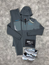 Monterrain Woven Asphalt Grey Blue Tracksuit