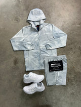 Monterrain Woven Light Grey Mist Windrunner Mens Set