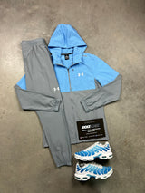 Under Armour Two Tone Grey Baby Blue Tracksuit