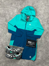 Montirex Windrunner Woven Navy Turquoise Mens Set
