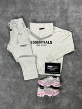 Essentials Fear Of God Light Oat Meal Open Leg Tracksuit