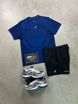 Asics Seamless Midnight Navy Black Mens Set