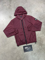 YELIR World Windbreaker Burgundy Red