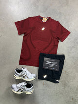 Asics Seamless Burgundy Dark Red Mens Set