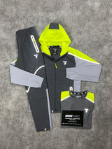 Griid 3 Piece Reflect Neon Grey Tracksuit