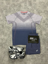 Asics seamless midnight Purple mens set