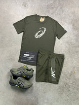 Asics Icon Khaki Green Mens Set