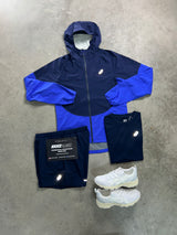 Asics 3 Piece Shell Midnight Cobalt Blue Mens Set