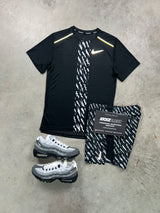Nike Miler Rare Black Lightning Bolt Mens Set
